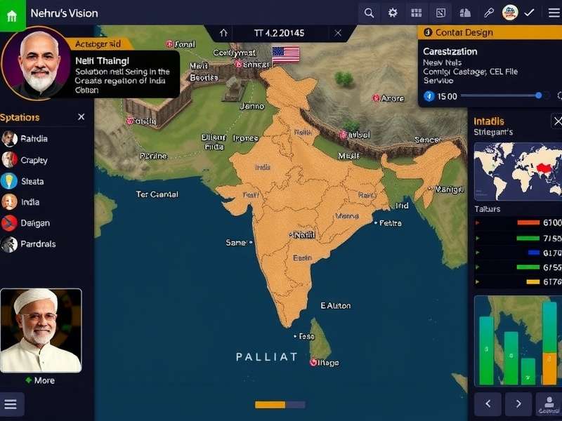 Nehru S Vision strategy guide infographic